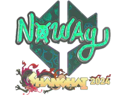 Sticker noway (Holo) | Shanghai 2024 - Preço e onde comprar no CS2