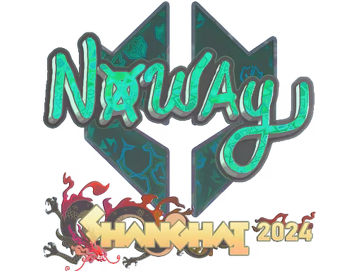 Sticker noway (Holo) | Shanghai 2024 - Preço e onde comprar no CS2