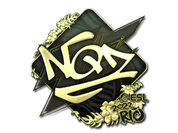 Sticker NQZ (Gold) | Rio 2022 - Preço e onde comprar no CS2