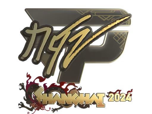 Sticker NQZ (Gold) | Shanghai 2024 - Preço e onde comprar no CS2