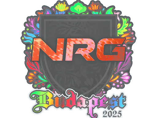 Sticker NRG (Holo) | Budapest 2025 - Preço e onde comprar no CS2