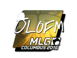 Sticker olofmeister (Foil) | MLG Columbus 2016 - Preço e onde comprar no CS2
