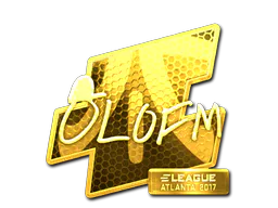 Sticker olofmeister (Gold) | Atlanta 2017 - Preço e onde comprar no CS2
