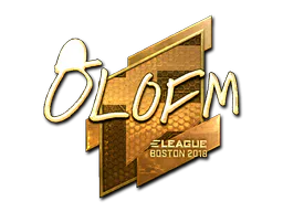 Sticker olofmeister (Gold) | Boston 2018 - Preço e onde comprar no CS2