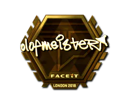 Sticker olofmeister (Gold) | London 2018 - Preço e onde comprar no CS2