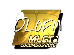 Sticker olofmeister (Gold) | MLG Columbus 2016 - Preço e onde comprar no CS2