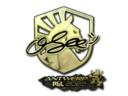 Sticker oSee (Gold) | Antwerp 2022 - Preço e onde comprar no CS2