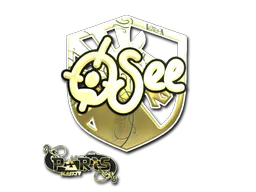Sticker oSee (Gold) | Paris 2023 - Preço e onde comprar no CS2