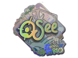 Sticker oSee (Holo) | Rio 2022 - Preço e onde comprar no CS2