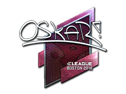 Sticker oskar (Foil) | Boston 2018 - Preço e onde comprar no CS2