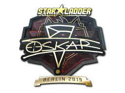 Sticker oskar (Gold) | Berlin 2019 - Preço e onde comprar no CS2