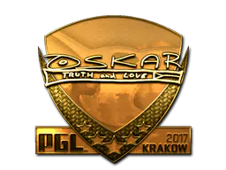 Sticker oskar (Gold) | Krakow 2017 - Preço e onde comprar no CS2