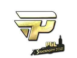 Sticker paiN Gaming (Gold) | Stockholm 2021 - Preço e onde comprar no CS2
