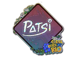 Sticker Patsi (Glitter) | Rio 2022 - Preço e onde comprar no CS2