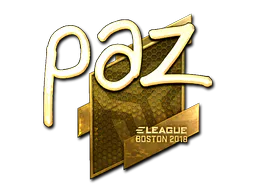 Sticker paz (Gold) | Boston 2018 - Preço e onde comprar no CS2