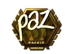 Sticker paz (Gold) | London 2018 - Preço e onde comprar no CS2