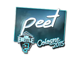 Sticker peet (Foil) | Cologne 2015 - Preço e onde comprar no CS2