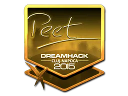 Sticker peet (Gold) | Cluj-Napoca 2015 - Preço e onde comprar no CS2