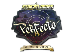 Sticker Perfecto (Gold) | Berlin 2019 - Preço e onde comprar no CS2