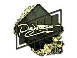 Sticker Perfecto (Gold) | Rio 2022 - Preço e onde comprar no CS2