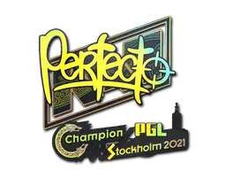 Sticker Perfecto (Holo) | Stockholm 2021 - Preço e onde comprar no CS2