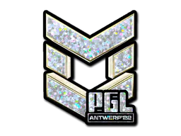 Sticker PGL (Glitter) | Antwerp 2022 - Preço e onde comprar no CS2