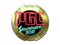 Sticker PGL (Gold) | Stockholm 2021 - Preço e onde comprar no CS2