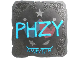 Sticker phzy (Foil) | Austin 2025 - Preço e onde comprar no CS2
