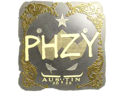 Sticker phzy (Gold) | Austin 2025 - Preço e onde comprar no CS2
