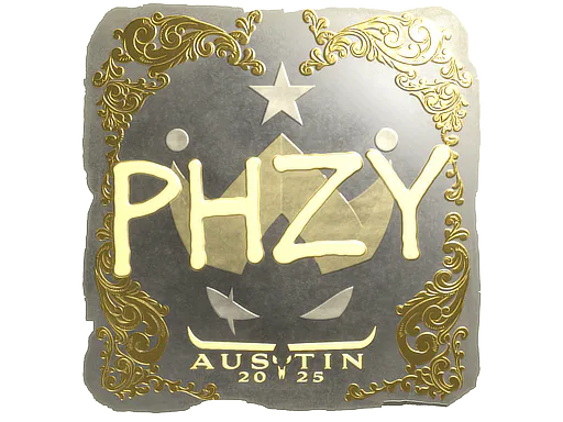 Sticker phzy (Gold) | Austin 2025 - Preço e onde comprar no CS2