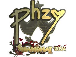 Sticker phzy (Gold) | Shanghai 2024 - Preço e onde comprar no CS2