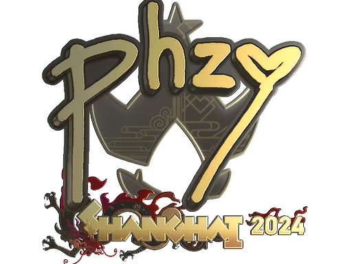 Sticker phzy (Gold) | Shanghai 2024 - Preço e onde comprar no CS2