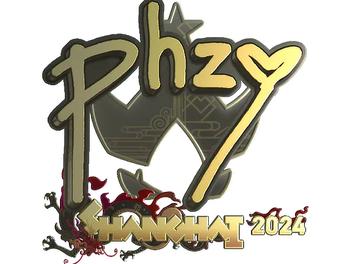 Sticker phzy (Gold) | Shanghai 2024 - Preço e onde comprar no CS2