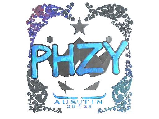 Sticker phzy (Holo) | Austin 2025 - Preço e onde comprar no CS2