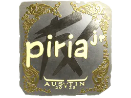 Sticker piriajr (Gold) | Austin 2025 - Preço e onde comprar no CS2