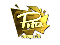 Sticker pita (Gold) | Cologne 2016 - Preço e onde comprar no CS2