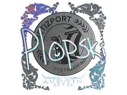 Sticker Plopski (Holo) | Austin 2025 - Preço e onde comprar no CS2