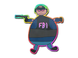 Sticker Poorly Drawn FBI (Holo) - Preço e onde comprar no CS2