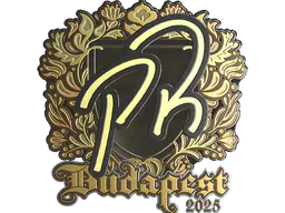 Sticker PR (Gold) | Budapest 2025 - Preço e onde comprar no CS2