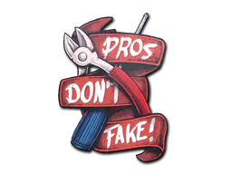 Sticker Pros Don't Fake - Preço e onde comprar no CS2
