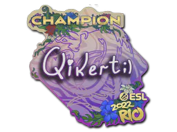 Sticker qikert (Champion) | Rio 2022 - Preço e onde comprar no CS2