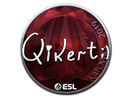 Sticker qikert (Foil) | Katowice 2019 - Preço e onde comprar no CS2