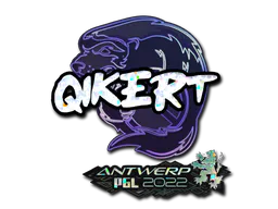 Sticker qikert (Glitter) | Antwerp 2022 - Preço e onde comprar no CS2