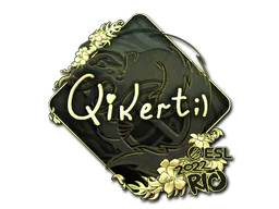Sticker qikert (Gold) | Rio 2022 - Preço e onde comprar no CS2