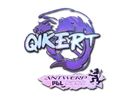 Sticker qikert (Holo) | Antwerp 2022 - Preço e onde comprar no CS2
