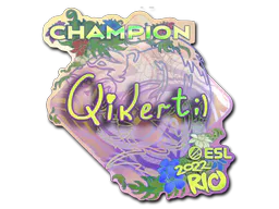 Sticker qikert (Holo, Champion) | Rio 2022 - Preço e onde comprar no CS2