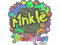 Sticker r1nkle (Holo) | Budapest 2025 - Preço e onde comprar no CS2