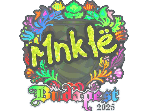 Sticker r1nkle (Holo) | Budapest 2025 - Preço e onde comprar no CS2