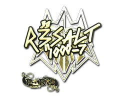 Sticker r3salt (Gold) | Paris 2023 - Preço e onde comprar no CS2