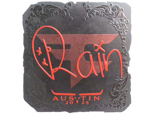 Sticker rain (Foil) | Austin 2025 - Preço e onde comprar no CS2